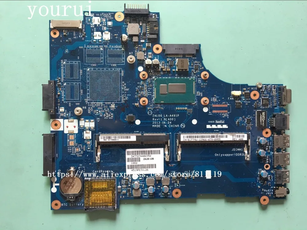 yourui JTTMW 0JTTMW CN-0JTTMW For Dell Latitude 3540 For Motherboard i5-4210u mainboard ZAL00 LA-A491P
yourui JTTMW 0JTTMW CN-0JTTMW For Dell Latitude 3540 For Motherboard i5-4210u mainboard ZAL00 LA-A491P