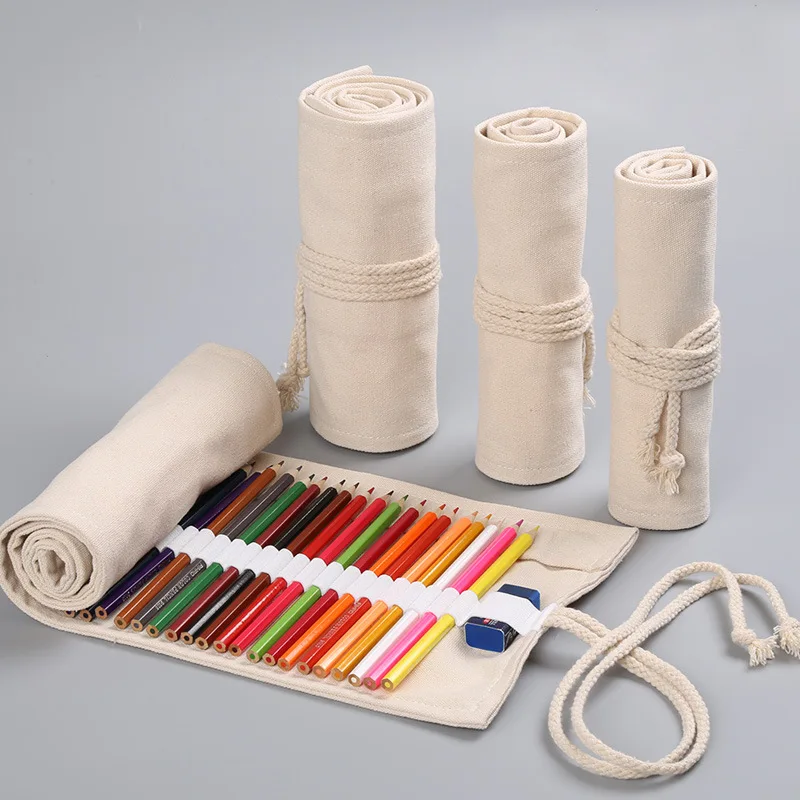 Canvas School Pencil Case 12/24/36/48/72 Holes Roll Pencilcase Large Multi Penal for Girls Boy Pen Bag Stationery Pouch Supplies
Canvas School Pencil Case 12/24/36/48/72 Holes Roll Pencilcase Large Multi Penal for Girls Boy Pen Bag Stationery Pouch Supplies
