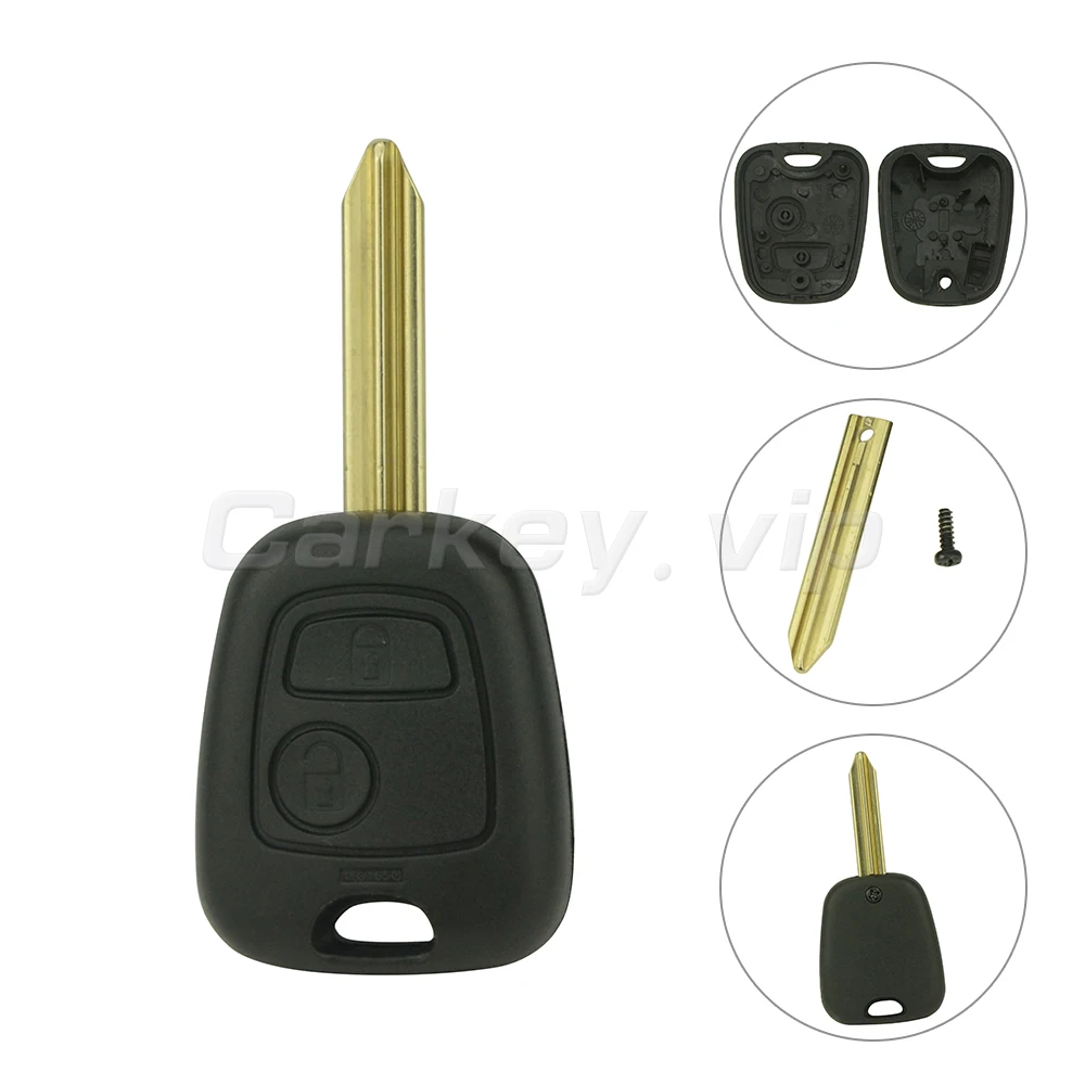 Remotekey remote car key shell case cover 2 button SX9 key blade for Citroen for Peugeot
Remotekey remote car key shell case cover 2 button SX9 key blade for Citroen for Peugeot