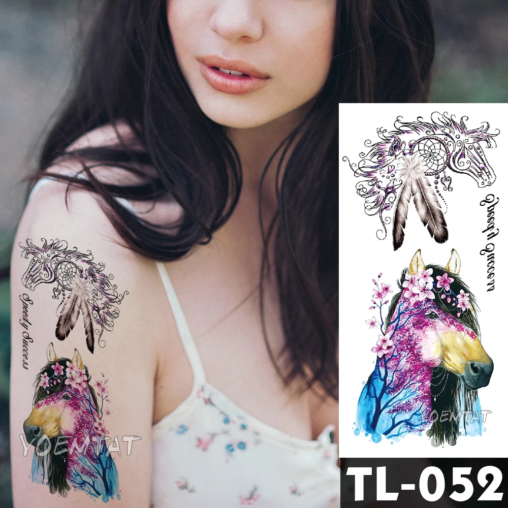 Water Transfer summer cherry blossom horse Temporary Tattoo Sticker dream catcher Waterproof Fake Flash Tattoo for men women
Water Transfer summer cherry blossom horse Temporary Tattoo Sticker dream catcher Waterproof Fake Flash Tattoo for men women