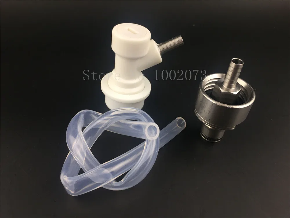 Carbonation Cap Carbonator- gas & Ball Lock Disconnect -1/4"Barb With 1 feet silicone tube Homebrew Beer Kegging
Carbonation Cap Carbonator- gas & Ball Lock Disconnect -1/4"Barb With 1 feet silicone tube Homebrew Beer Kegging