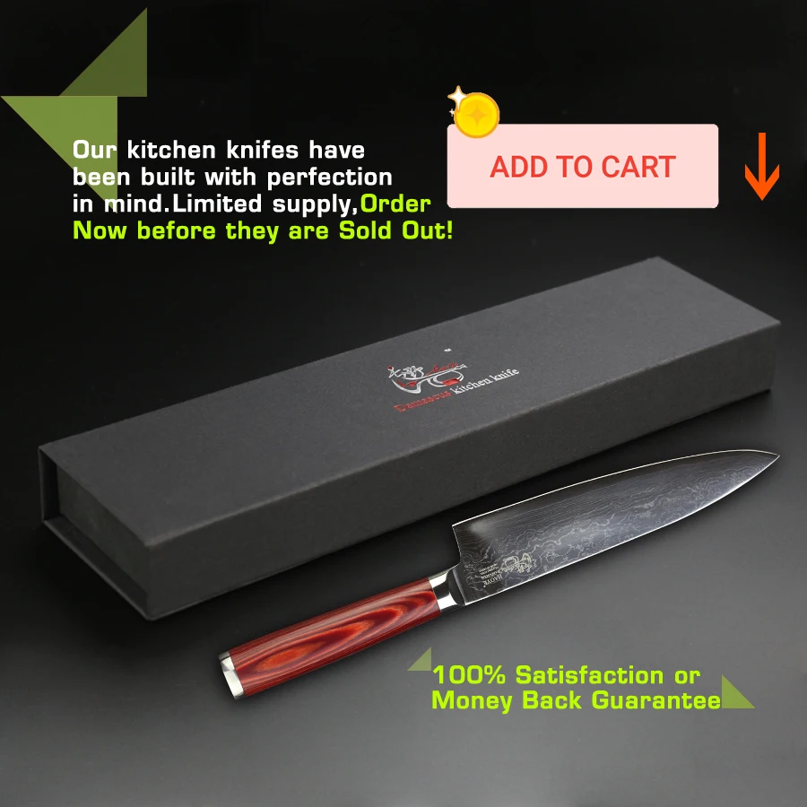 HAOYE 8 inch chef knife Japanese VG10 Damascus steel Multipurpose kitchen knives sushi Samura Restaurant slicer fashion gift NEW
HAOYE 8 inch chef knife Japanese VG10 Damascus steel Multipurpose kitchen knives sushi Samura Restaurant slicer fashion gift NEW