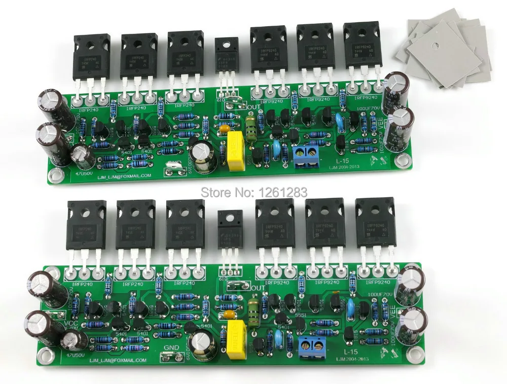 LJM DIY усилитель в сборе L15 на полевых МОП транзисторах 2 канальный (IRFP240 IRFP9240)|amplifier