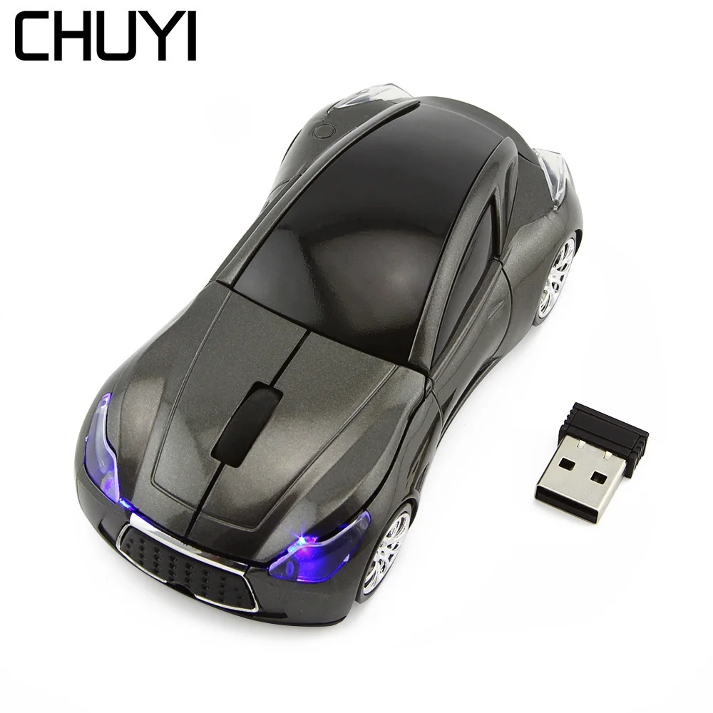 CHUYI Wireless Mouse Sports Car Model 1600DPI Optical Ergonomic Gaming With USB Receiver For Computer Xiaomi Laptop Gift
CHUYI Wireless Mouse Sports Car Model 1600DPI Optical Ergonomic Gaming With USB Receiver For Computer Xiaomi Laptop Gift