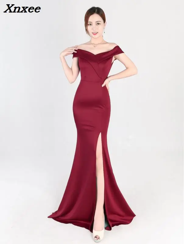 Summer Off Shoulder Spandex Dress 2018 Sexy Split Fork Dress Maxi Dress Women Elegant Slash Neck Long Prom Party Dress Vestido
Summer Off Shoulder Spandex Dress 2018 Sexy Split Fork Dress Maxi Dress Women Elegant Slash Neck Long Prom Party Dress Vestido