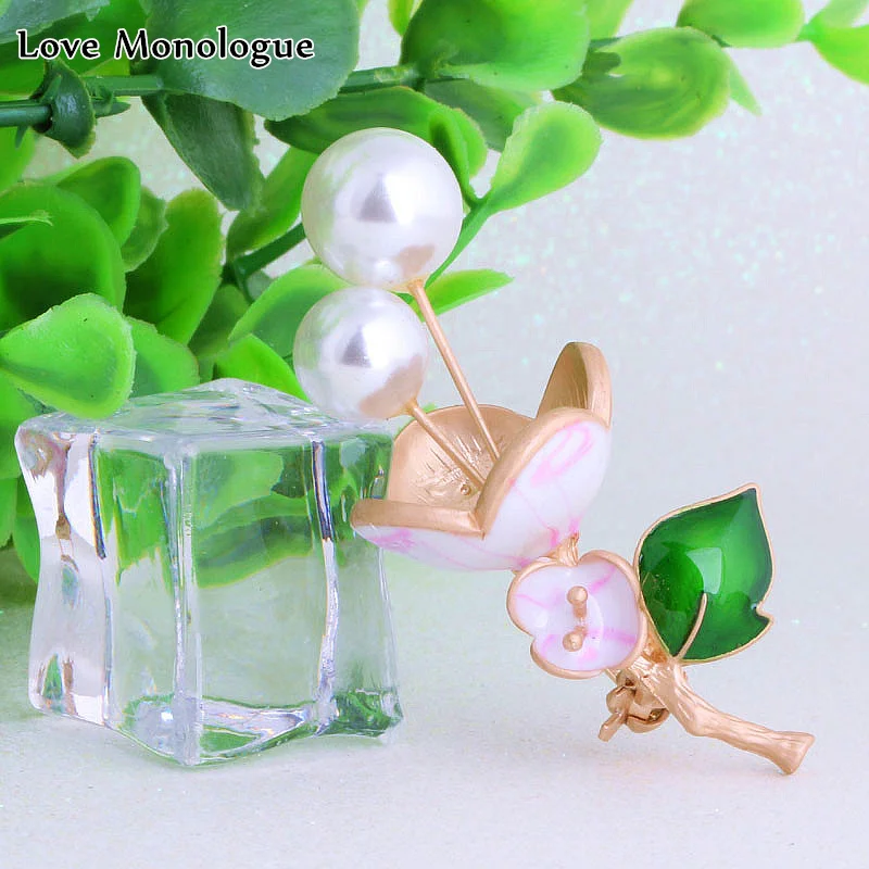 Женская эмалированная брошь с искусственным жемчугом|enamel brooch pin|pins for womenbrooch pins women