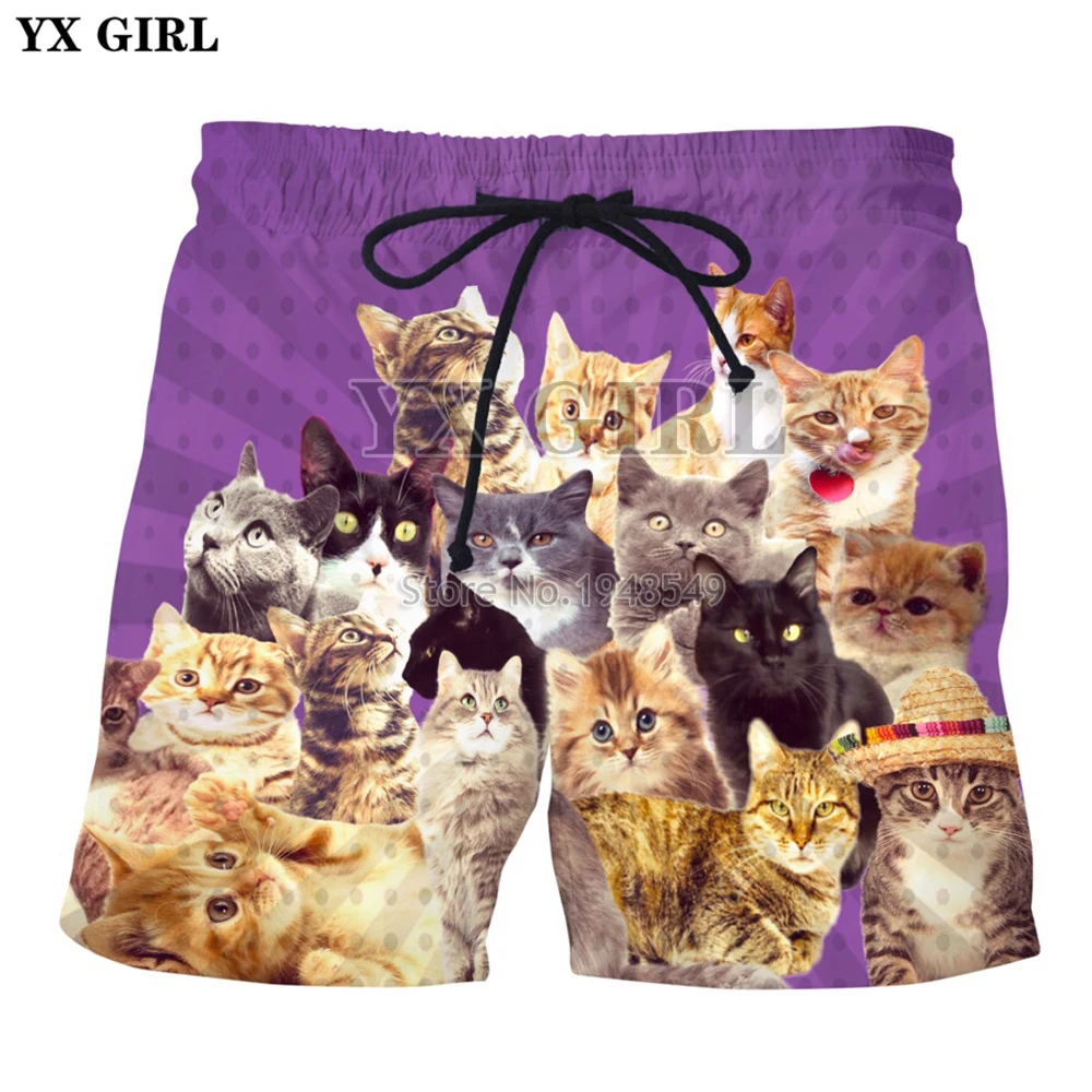 YX GIRL Drop shipping 2018 Summer New Style Mens shorts Animal cute cat/ 3D Lightning Cat Printed Men/Women casual shorts
YX GIRL Drop shipping 2018 Summer New Style Mens shorts Animal cute cat/ 3D Lightning Cat Printed Men/Women casual shorts