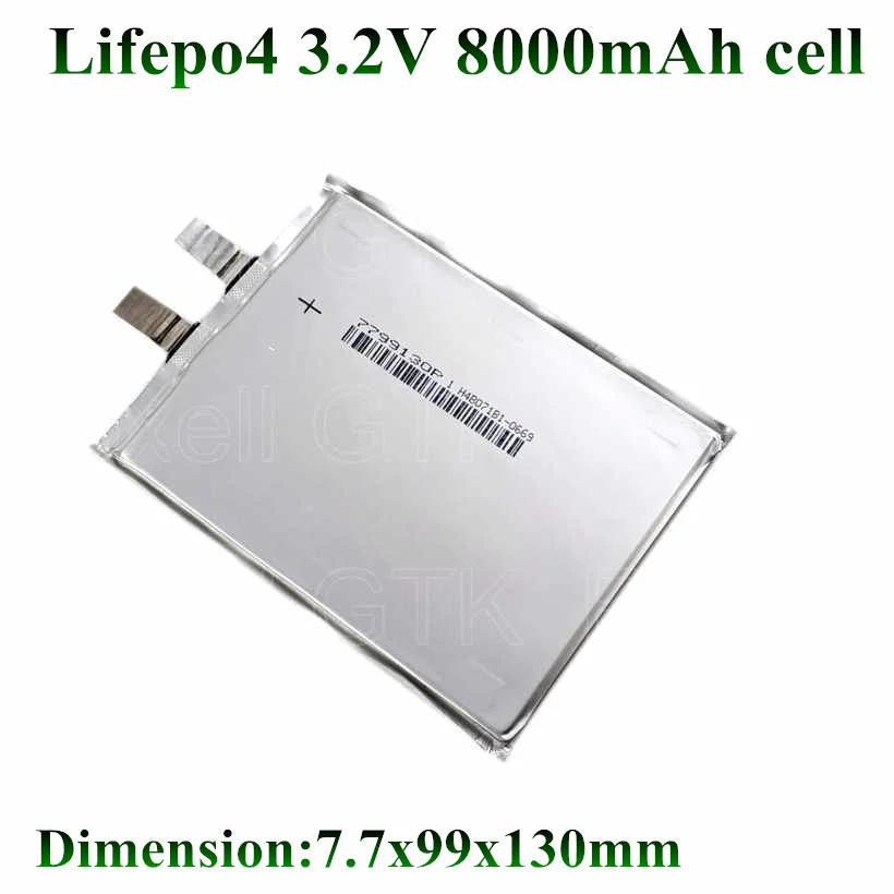 4 шт. фирменные батареи lifepo4 3 2 В 8 Ач в 8000 мАч а не 7 9 10 для упаковки diy power 7799130 12