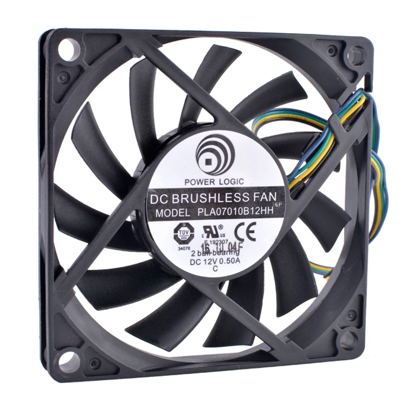COOLING REVOLUTION PLA07010B12HH 7cm 70mm fan 7010 70x70x10mm 12V 0.50A Double ball bearing thin air volume cooling fan
COOLING REVOLUTION PLA07010B12HH 7cm 70mm fan 7010 70x70x10mm 12V 0.50A Double ball bearing thin air volume cooling fan