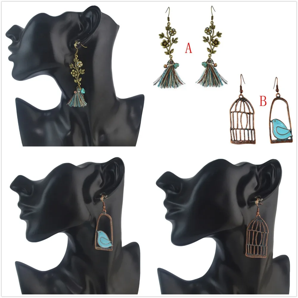 Inlove New Arrivals Vintage Bronze Patina Bird Birdcage Branch Crystal Thread Tassel Fashion Jewelry Hook Earring for Women
Inlove New Arrivals Vintage Bronze Patina Bird Birdcage Branch Crystal Thread Tassel Fashion Jewelry Hook Earring for Women