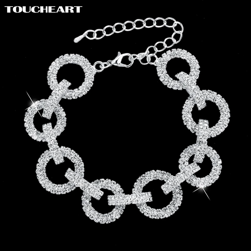 TOUCHEART 2018 Wedding Bracelets & Bangles With Stones Romantic Round Crystal Bracelets For Women Silver color Jewelry SBR140628
TOUCHEART 2018 Wedding Bracelets & Bangles With Stones Romantic Round Crystal Bracelets For Women Silver color Jewelry SBR140628
