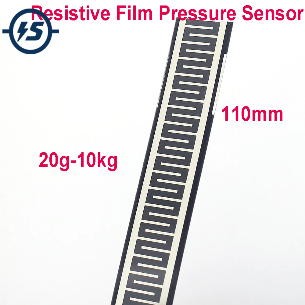 Фото Датчик давления с резистивной пленкой 20 10 кг 110 мм гибкий чувствительный резистор