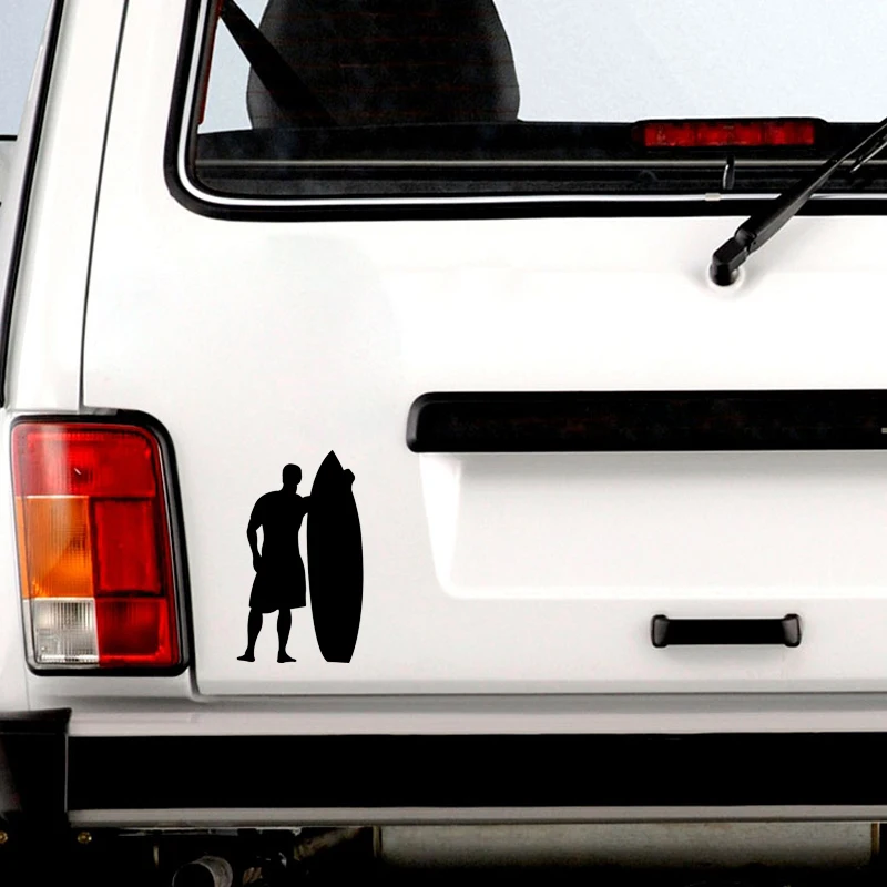QYPF 8.5*14.3CM Interesting Surfing Car Styling Sticker Vinyl Silhouette Accessories Black Silver C16-0683
QYPF 8.5*14.3CM Interesting Surfing Car Styling Sticker Vinyl Silhouette Accessories Black Silver C16-0683