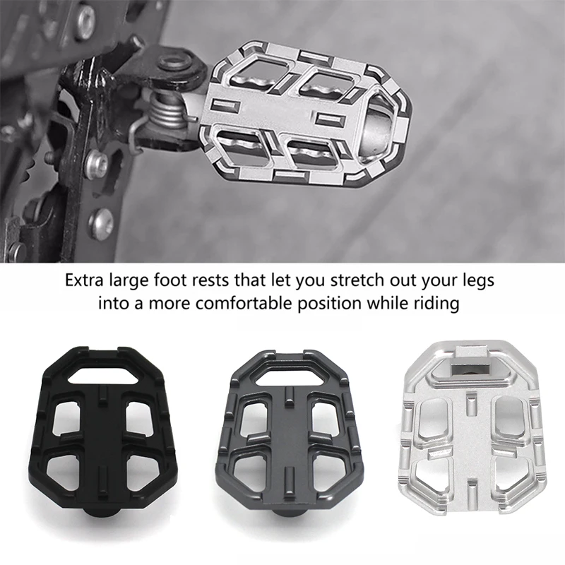CNC Billet Wide Foot Pegs Pedals Rest Footpegs for BMW F750GS F850GS G310GS R1200GS S1000XR R Nine T Scrambler R nine T Urban/GS
CNC Billet Wide Foot Pegs Pedals Rest Footpegs for BMW F750GS F850GS G310GS R1200GS S1000XR R Nine T Scrambler R nine T Urban/GS