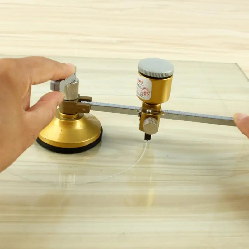Compass Diamond Roller Type Cutter Draw Marking Tile Measuring Practical Tool Professional Glass Cutting Round Cutt | Инструменты