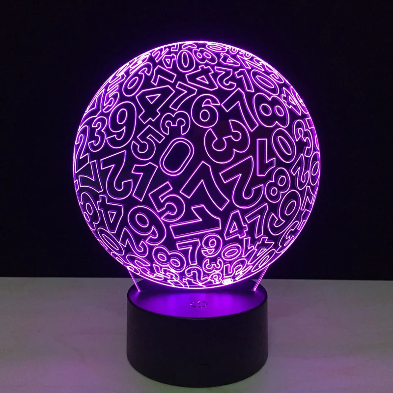 Фото Сенсорный 3D светодиодный ночсветильник с USB смешная Настольная лампа рисунком