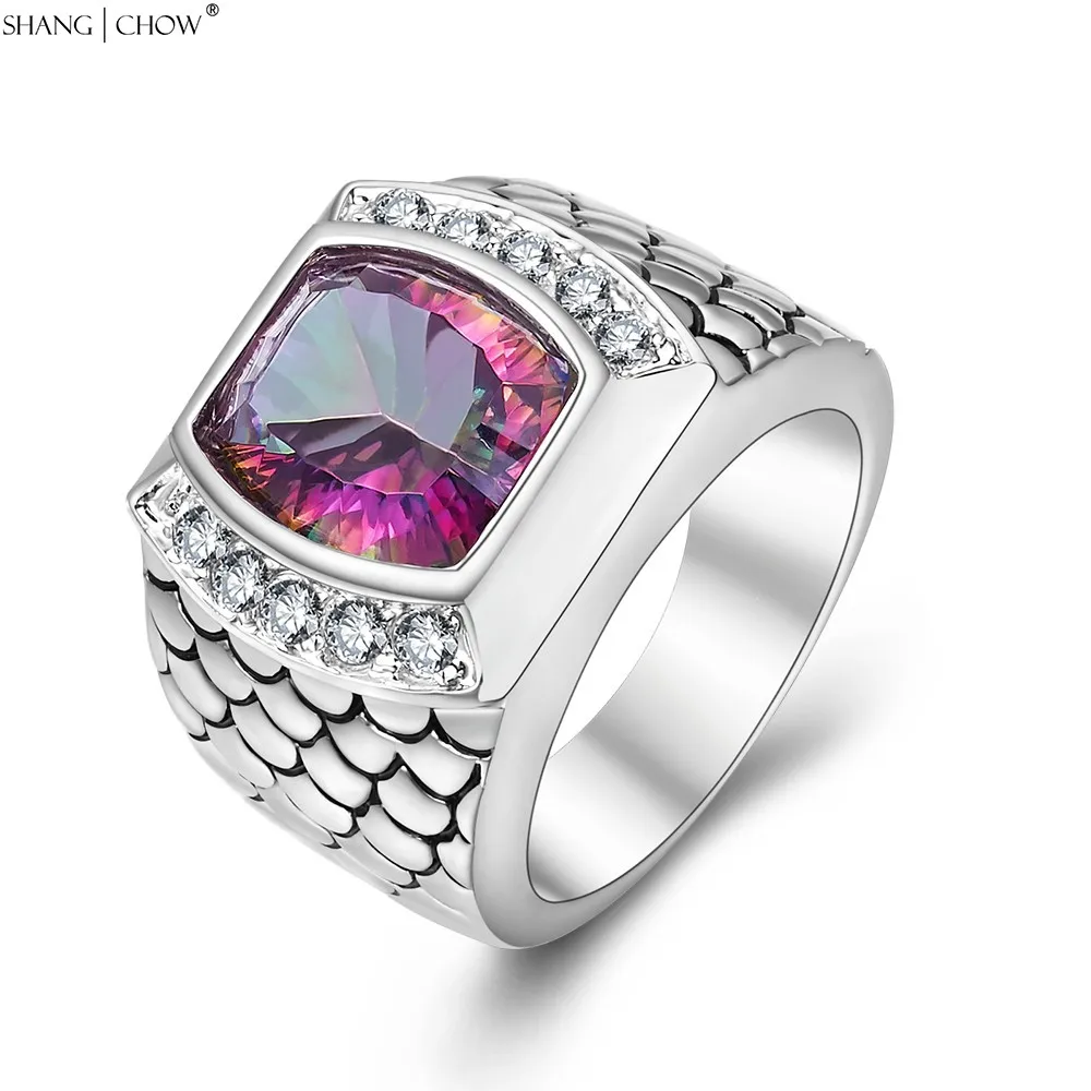 Fashion Charm Jewelry with Huge Mystic Stone 925 Sterling Silver Ring for Man cocktail prom Accessories R1271
Fashion Charm Jewelry with Huge Mystic Stone 925 Sterling Silver Ring for Man cocktail prom Accessories R1271