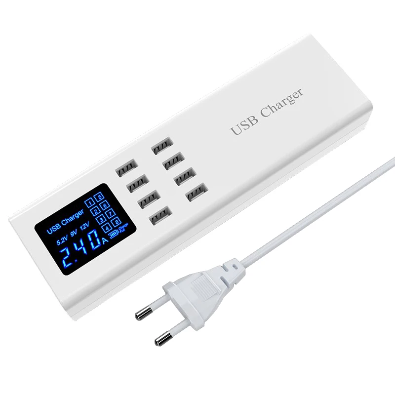 8A USB Charger Universal Smart 8 Ports USB Charger Station LED Display Wall Charger Power Adapter Desktop Strip All Phone Tablet
8A USB Charger Universal Smart 8 Ports USB Charger Station LED Display Wall Charger Power Adapter Desktop Strip All Phone Tablet