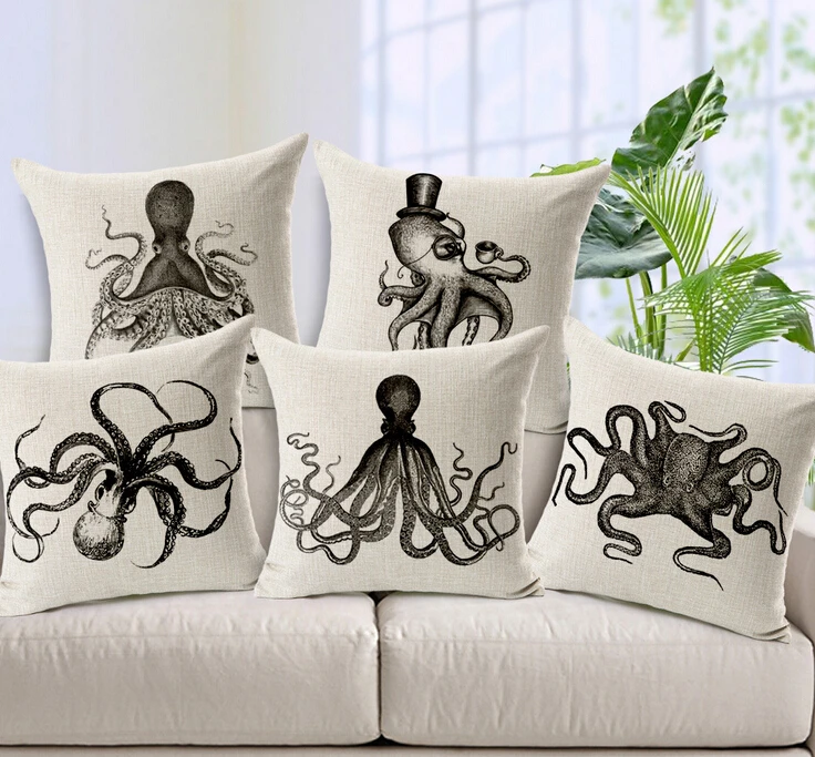 Octopus pillow cover, Sketch cartoon Marine animal Octopus throw pillow case pillowcase wholesale
Octopus pillow cover, Sketch cartoon Marine animal Octopus throw pillow case pillowcase wholesale