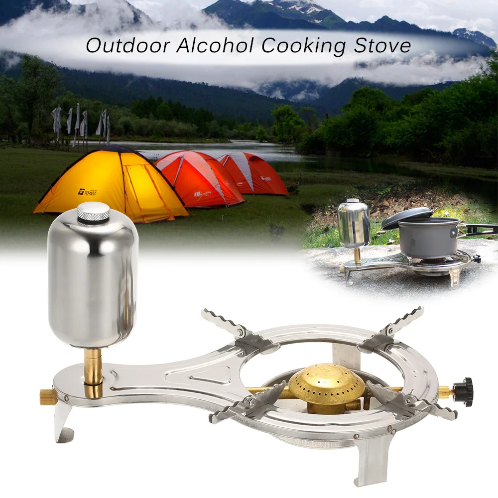 New Design Outdoor Camping Alcohol Cooking Stove Gasify Climbing Hiking Picnic Stove Stainless steel Furnace
New Design Outdoor Camping Alcohol Cooking Stove Gasify Climbing Hiking Picnic Stove Stainless steel Furnace