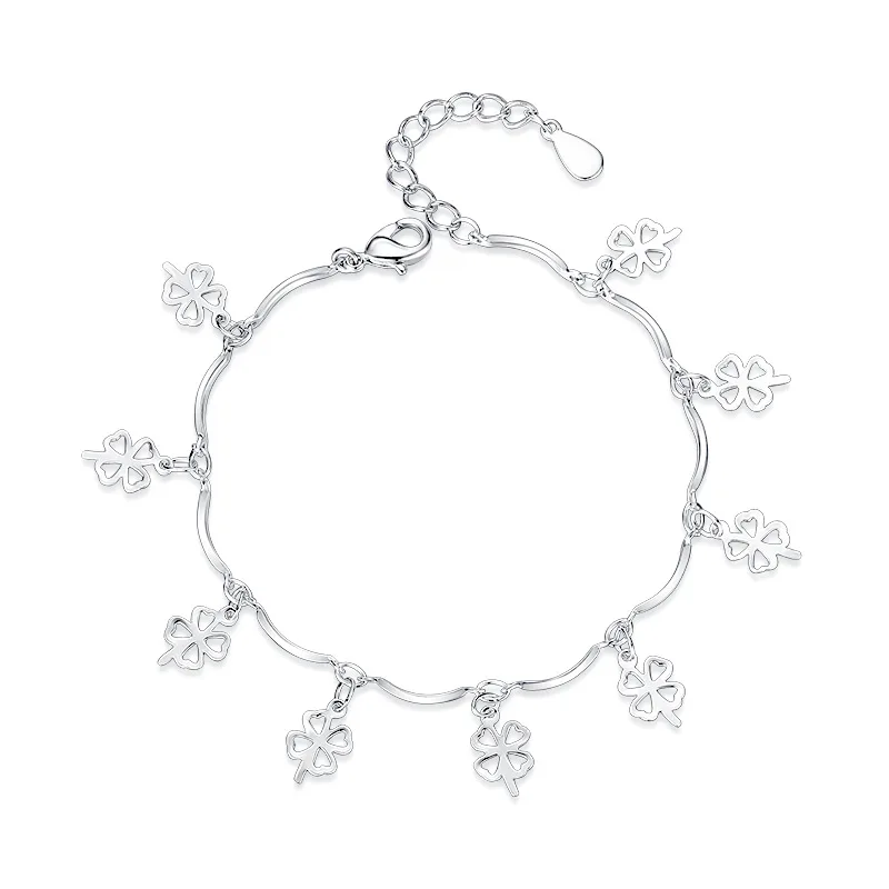 Hot sale new fashion lucky flower design 925 sterling silver ladies`bracelets wholesale jewelry birthday gift drop shipping
Hot sale new fashion lucky flower design 925 sterling silver ladies`bracelets wholesale jewelry birthday gift drop shipping