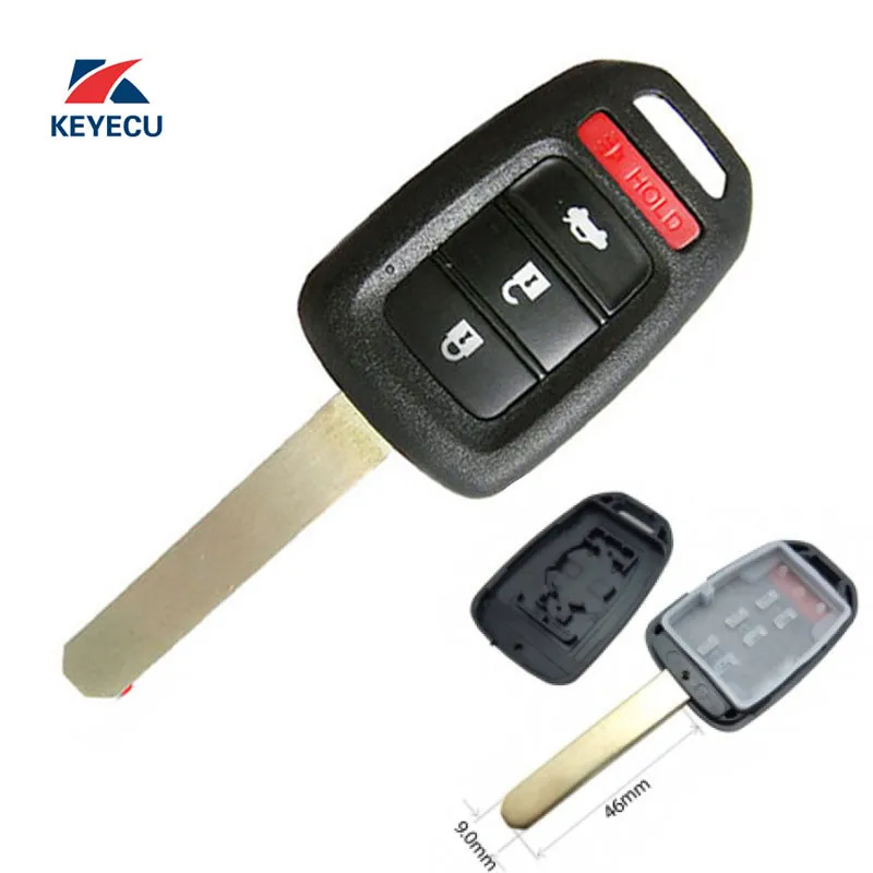 KEYECU Replacement Unuct Remote Car Key Shell Case Fob 3 Button +Panic for Honda Civic CR-V Accord 2013-2016
KEYECU Replacement Unuct Remote Car Key Shell Case Fob 3 Button +Panic for Honda Civic CR-V Accord 2013-2016