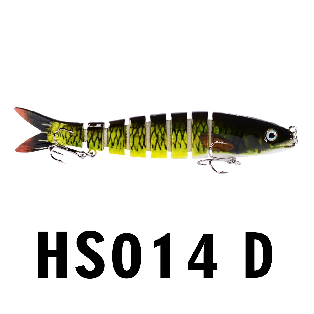10 шт. Новый 8 секций PRO BEROS рыболовные приманки 0 695 унц.-19 71 г/13 28 см-5 23" swimbait 6 # крюк