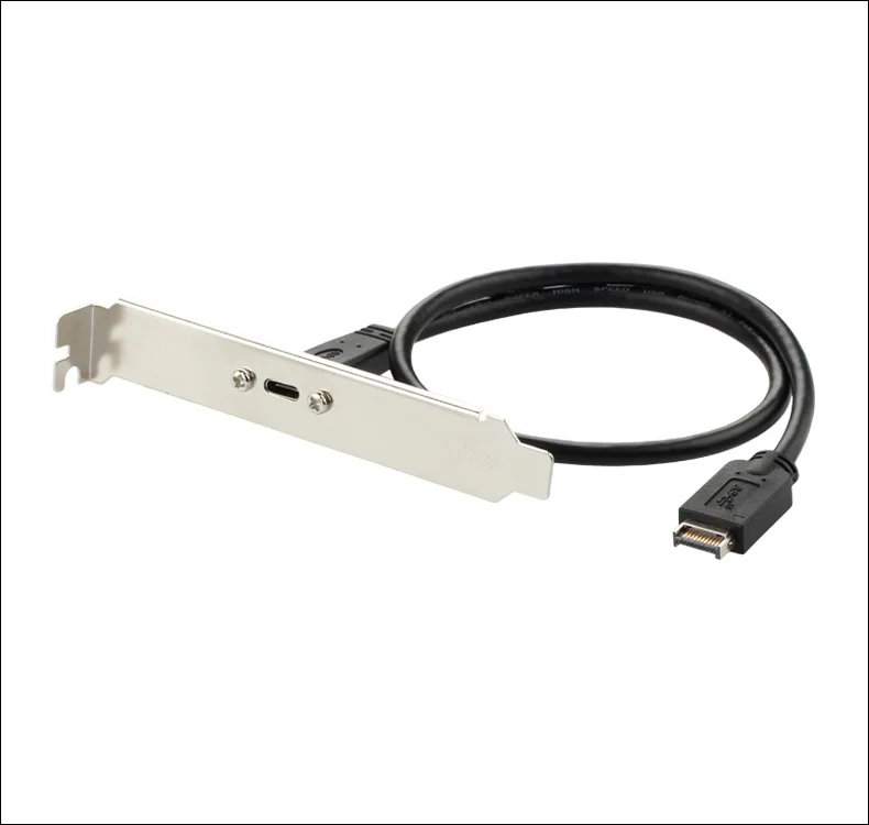 USB 3.1 Type C to Type E Adapter Connector Data Extension Cable with Bracket for Front Panel Motherboard 50cm
USB 3.1 Type C to Type E Adapter Connector Data Extension Cable with Bracket for Front Panel Motherboard 50cm