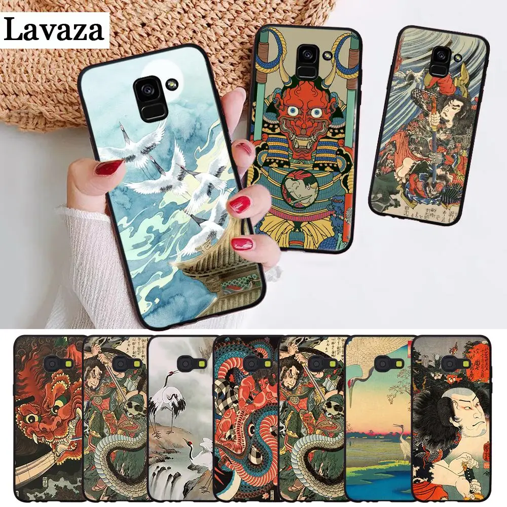 Силиконовый чехол в японском стиле для Samsung A2 Core A3 A5 A6 Plus A7 A8 A9 A10 A30 A50 A60 A70 A10S A30S A50S
