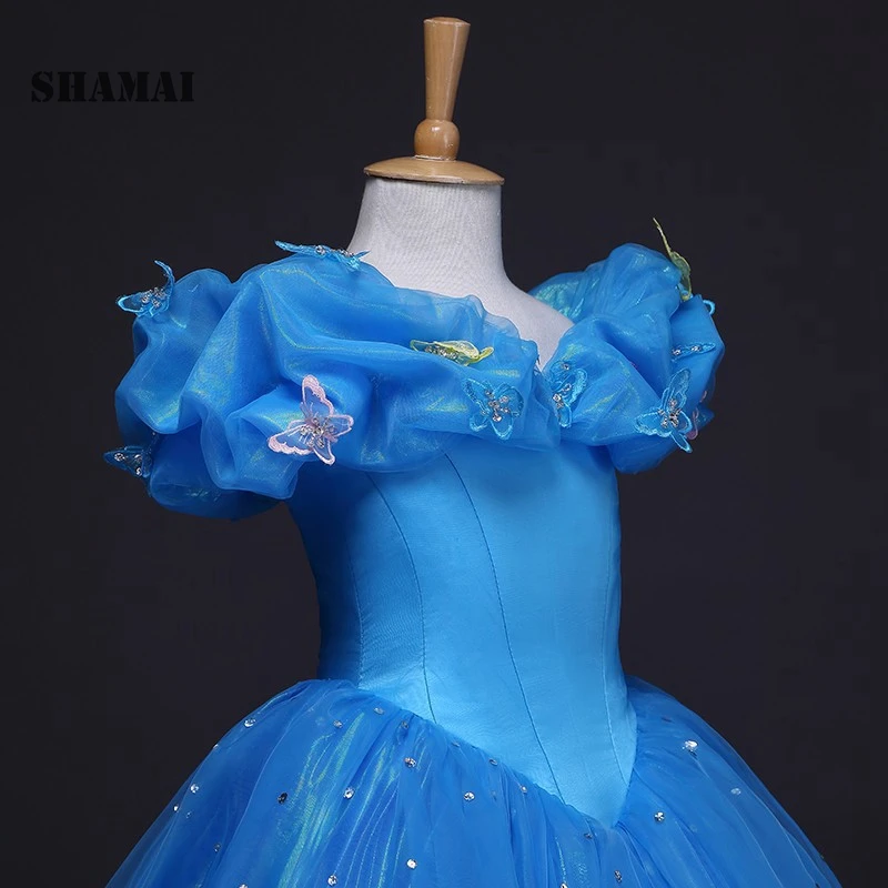 SHAMAI 2020 NEW Flower Girls Dresses Blue Butterfly cospaly Kids Formal Party Pageant Dress
SHAMAI 2020 NEW Flower Girls Dresses Blue Butterfly cospaly Kids Formal Party Pageant Dress