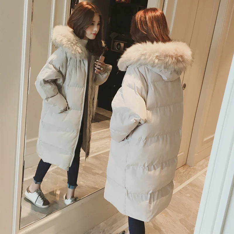 Wadded Jackets Winter Coats Long Parka Women Warm Casual Fur Hooded Female Overcoat Cotton Hood Large Faux Fur Collar hooded new
Wadded Jackets Winter Coats Long Parka Women Warm Casual Fur Hooded Female Overcoat Cotton Hood Large Faux Fur Collar hooded new