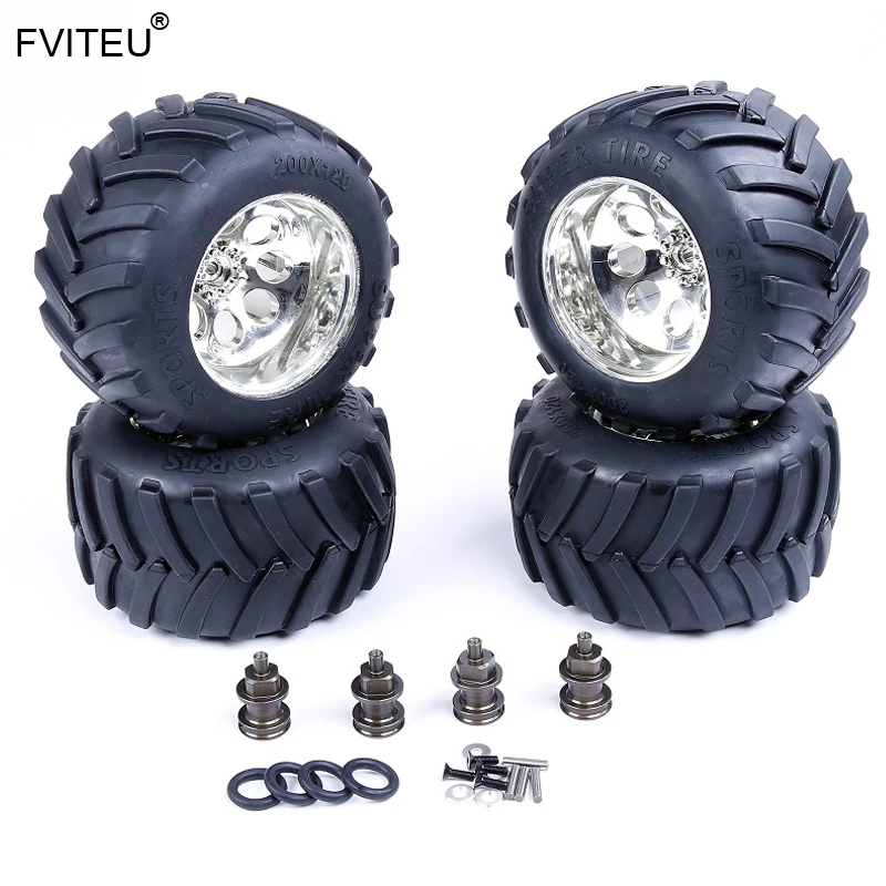 FVITEU Modified Bigfoot tire assembly kit for 1/5 HPI Losi 5ive T Rovan LT King Motor X2
FVITEU Modified Bigfoot tire assembly kit for 1/5 HPI Losi 5ive T Rovan LT King Motor X2