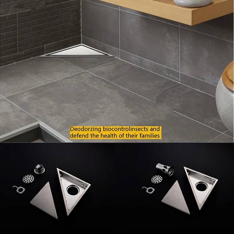 Free shipping,Biggers 304 stainless steel triangle floor drain polish surface bathroom invisible shower drain
Free shipping,Biggers 304 stainless steel triangle floor drain polish surface bathroom invisible shower drain