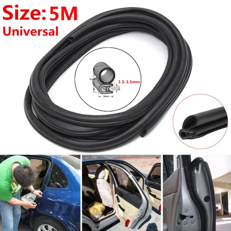 5M Rubber Seal Car Door Trunk Lip Edge Protector Strip Waterproof Anti-Noise high quality suitable for most cars around doors
5M Rubber Seal Car Door Trunk Lip Edge Protector Strip Waterproof Anti-Noise high quality suitable for most cars around doors