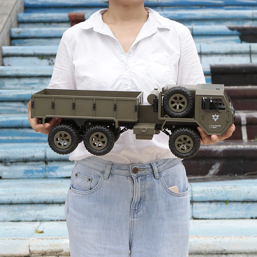 Военный грузовик Fayee RC 1/12 2 4G 6WD с дистанционным управлением военный армии США