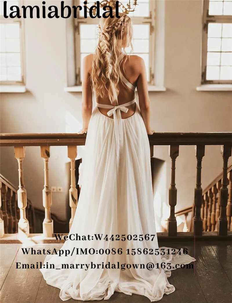 Sexy Backless Cheap Country Beach Wedding Dresses 2019 A Line Vintage Lace Plus Size Chiffon Boho Hippie Greek Vestido De Novia
Sexy Backless Cheap Country Beach Wedding Dresses 2019 A Line Vintage Lace Plus Size Chiffon Boho Hippie Greek Vestido De Novia