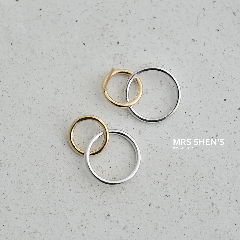 Silver Color Jewelry Fashion Geometric Double Circle Stud Earrings For Women Boucle d'oreille Pendientes VES6116
Silver Color Jewelry Fashion Geometric Double Circle Stud Earrings For Women Boucle d'oreille Pendientes VES6116