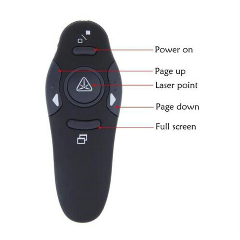 New Wireless Presenter with Red Laser Pointers Pen USB RF Remote Control PPT Powerpoint Presentation Mouse
New Wireless Presenter with Red Laser Pointers Pen USB RF Remote Control PPT Powerpoint Presentation Mouse