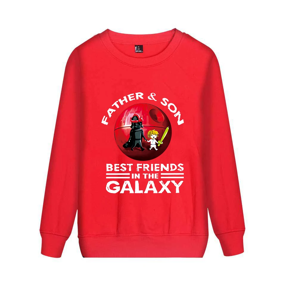 Star Wars Sweatershirt отец и сын лучшие друзья Звездные войны семья с длинным рукавом