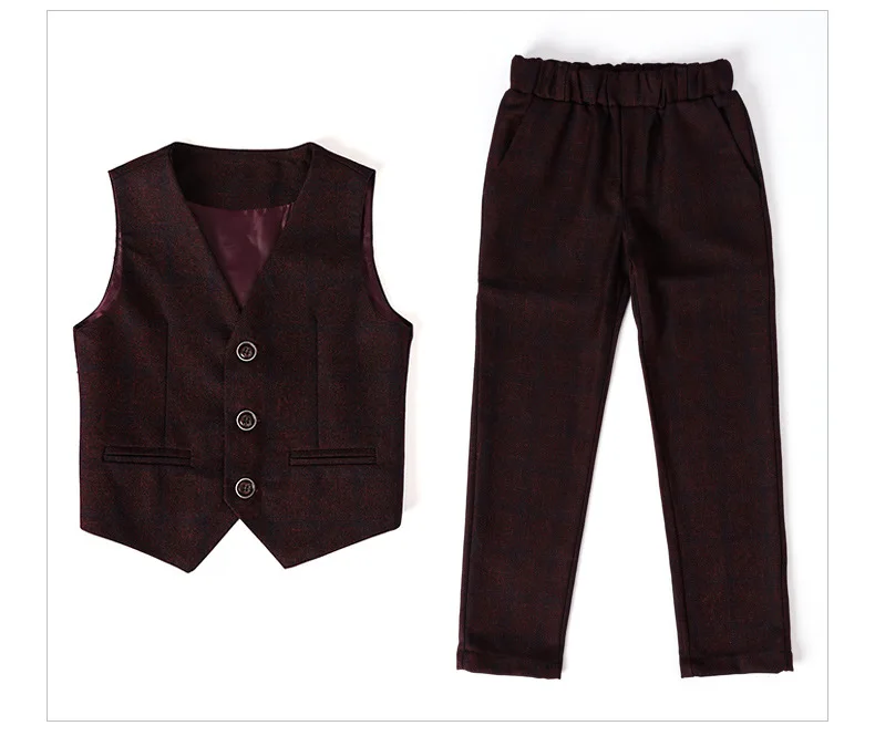 Kids Wedding Blazer Suits Fashion Boys Jacket Vest Pants 3pcs Formal Set Tuxedos School Children Suit Kids Clothing Set F282
Kids Wedding Blazer Suits Fashion Boys Jacket Vest Pants 3pcs Formal Set Tuxedos School Children Suit Kids Clothing Set F282