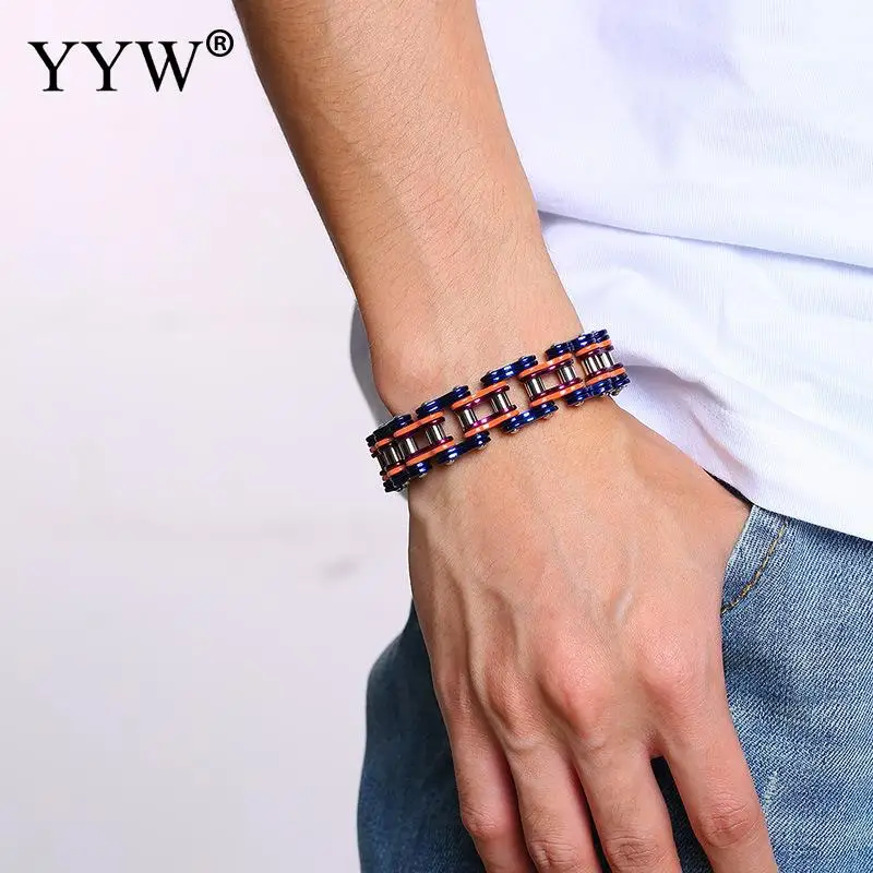 Stainless Steel Cuff Chain Link Bracelet Bangles 16mm Blue Black For Men 2019 Fashion Jewelry Pulsera Life Style Mens Bangles
Stainless Steel Cuff Chain Link Bracelet Bangles 16mm Blue Black For Men 2019 Fashion Jewelry Pulsera Life Style Mens Bangles