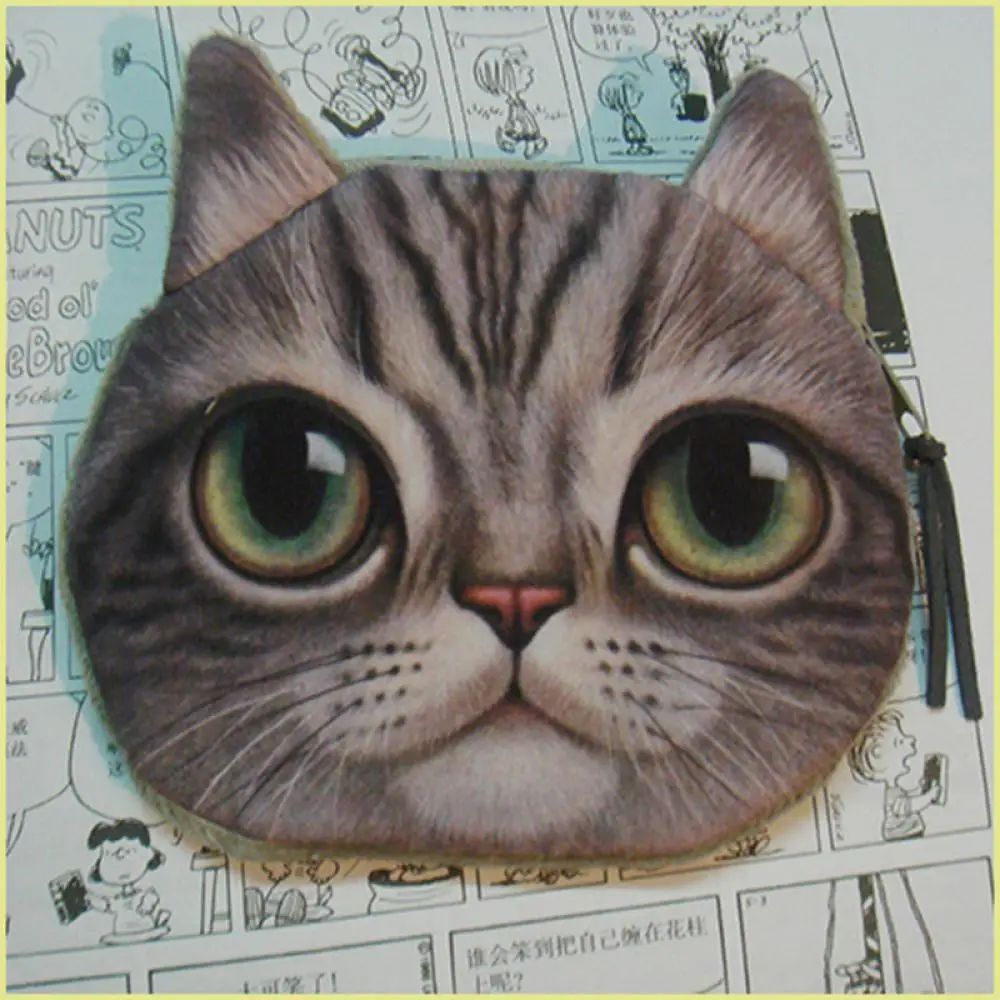 ISKYBOB 3D Cute Cat Face Printing Zipper Coin Purse Women Cartoon Cat Children Coin Wallet Ladies Makeup Storage Bag
ISKYBOB 3D Cute Cat Face Printing Zipper Coin Purse Women Cartoon Cat Children Coin Wallet Ladies Makeup Storage Bag