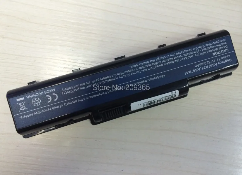 4400mAh battery For Acer Aspire 2930 4530 AS07A31 AS07A32 AS07A41 AS07A42 AS07A51 AS07A52 AS07A71 AS07A72 AS07A75 AS2007A MS2219
4400mAh battery For Acer Aspire 2930 4530 AS07A31 AS07A32 AS07A41 AS07A42 AS07A51 AS07A52 AS07A71 AS07A72 AS07A75 AS2007A MS2219