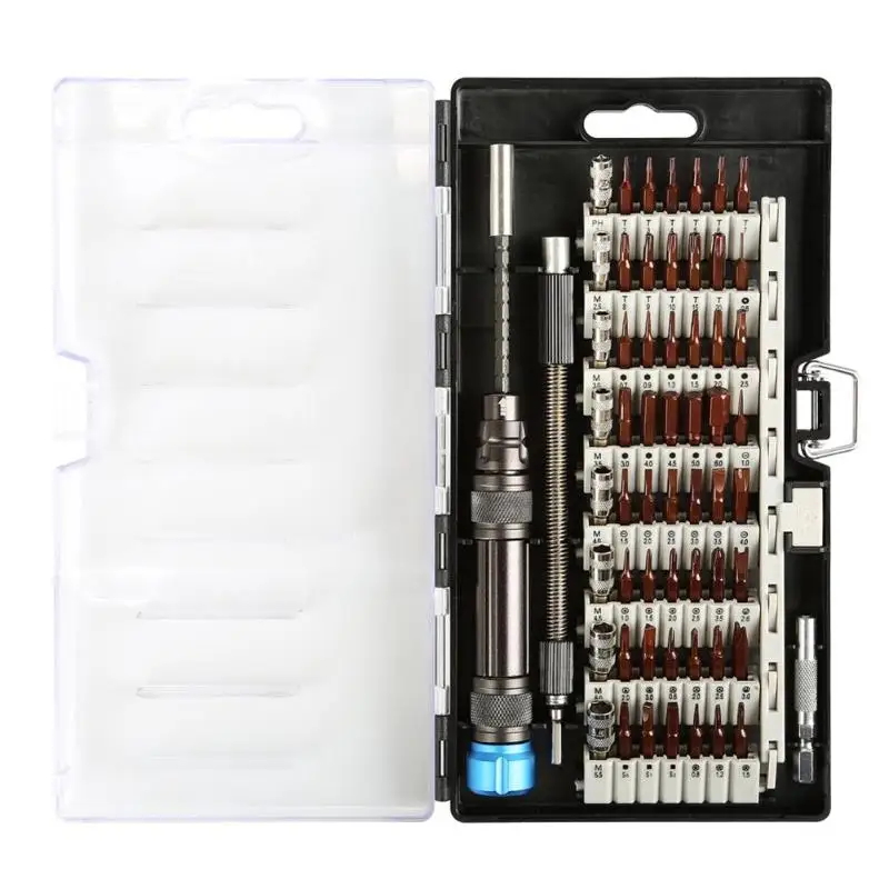 60 in 1 Chrome Vanadium Precision Screwdriver Tool Kit Magnetic Screwdriver Set for Phone Tablet Compact Repair Maintenance Tool
60 in 1 Chrome Vanadium Precision Screwdriver Tool Kit Magnetic Screwdriver Set for Phone Tablet Compact Repair Maintenance Tool