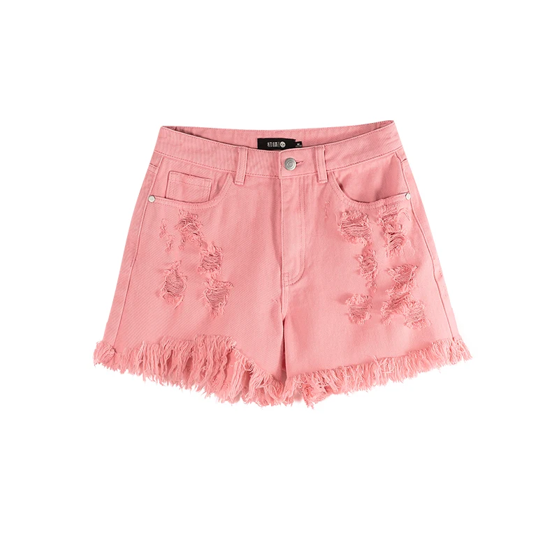 Toyouth European and American Boyfriend Summer Female Ripped Tassel Mid Waist Denim Shorts Women Worn Hole Pink Jeans Shorts
Toyouth European and American Boyfriend Summer Female Ripped Tassel Mid Waist Denim Shorts Women Worn Hole Pink Jeans Shorts