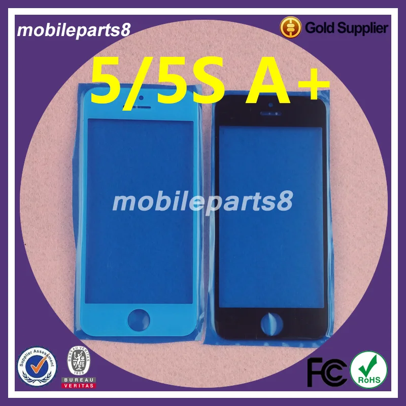 10 шт. бесплатная доставка сенсорный экран стекло для iPhone 5 и 5C 5S передний внешнее