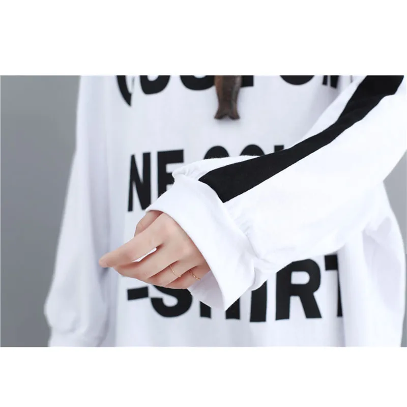 Korea super large size cover belly spring T-shirts for women foreign gas loose sleeve letter long sleeve female T-shirt W167
Korea super large size cover belly spring T-shirts for women foreign gas loose sleeve letter long sleeve female T-shirt W167