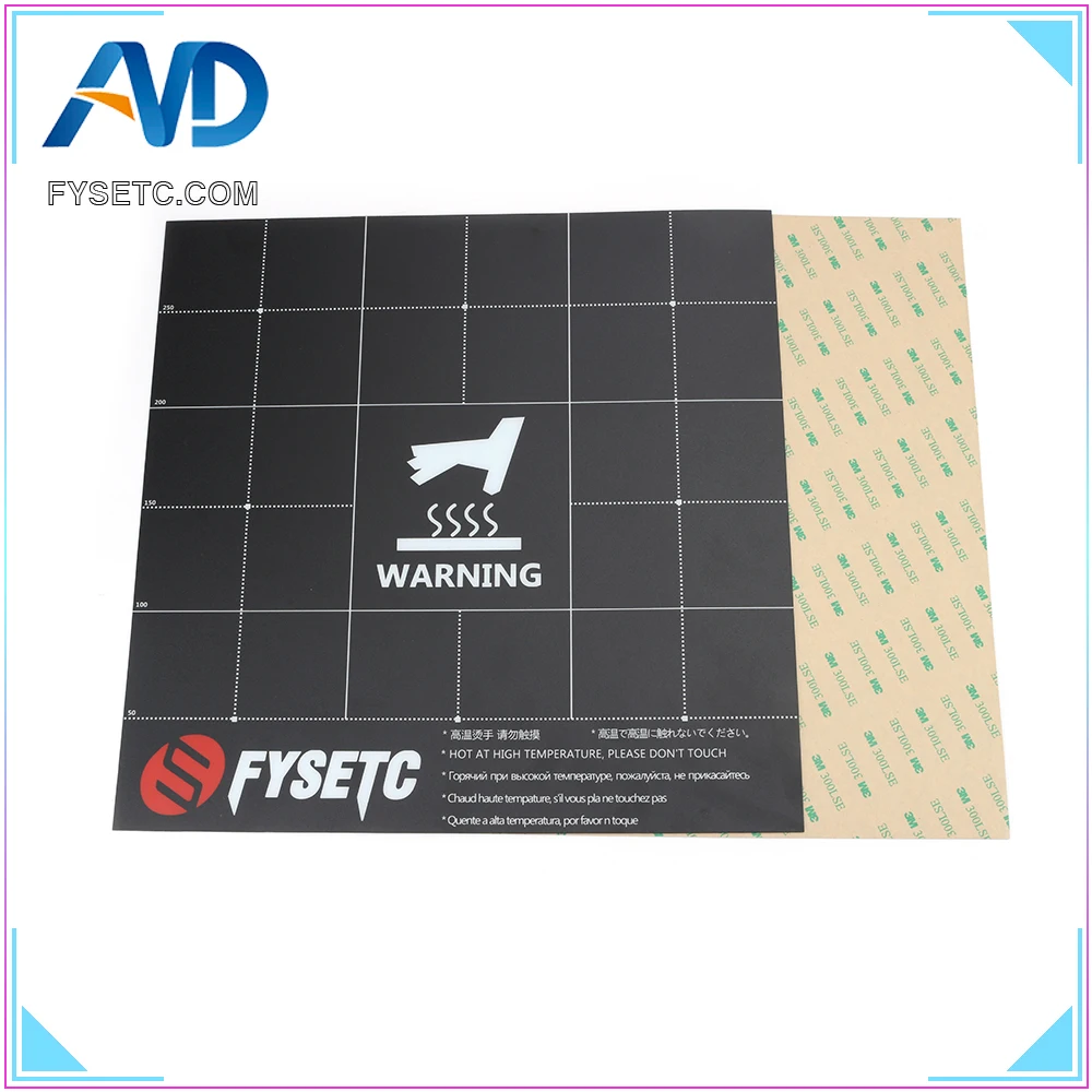 Fles Magnetic Heat Bed Build Surface Platform 300x300mm 2 in 1 with 3M Backing for CR-10 CR10S S5 Lulzbot Taz6
Fles Magnetic Heat Bed Build Surface Platform 300x300mm 2 in 1 with 3M Backing for CR-10 CR10S S5 Lulzbot Taz6