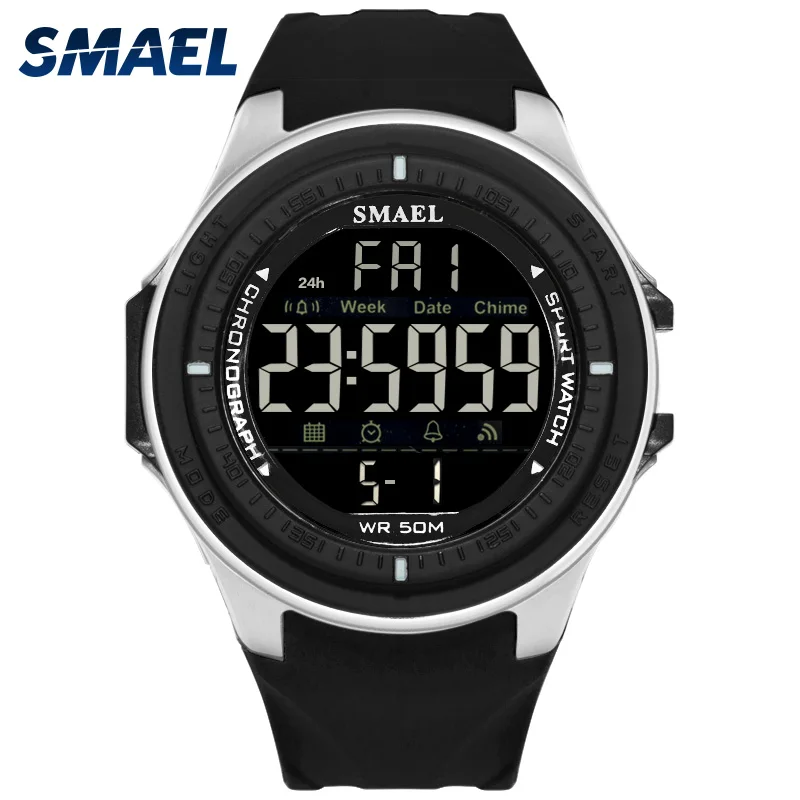 Men Watches Sport Military SMAEL New Mens Automatic Army Watches Sport Watch Waterproof1380 Men Digital Wristwatches LED Display
Men Watches Sport Military SMAEL New Mens Automatic Army Watches Sport Watch Waterproof1380 Men Digital Wristwatches LED Display