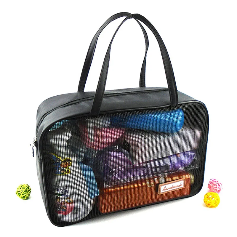 RU и br 2 шт. косметический набор Мода сетке сумка для womem Для мужчин Travel Organizer Макияж